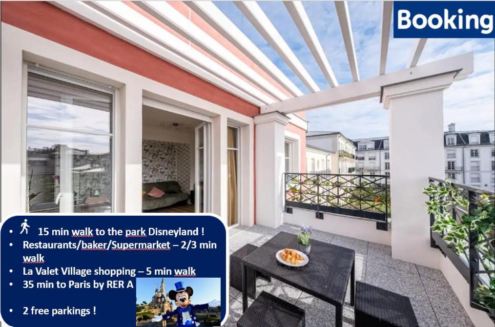 Disney At Home 3 Bed Rooms- Confort 90M2 - Best Location Serris Exterior foto